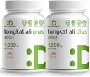 2 Pack Tongkat Ali Extract 300:1 with Horny Goat Weed 1,100mg, 480* Capsules – Indonesian Longjack Eurycoma Longifolia Root – Extra Strength Herbal Supplement for Energy