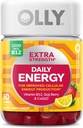 OLLY Ultra Strength Hair, Extra Strength Daily Energy, Biotin, Keratin, Vitamin B12, CoQ10, Goji Berry Gummy Supplement Bundle - 30 Count, 60 Count