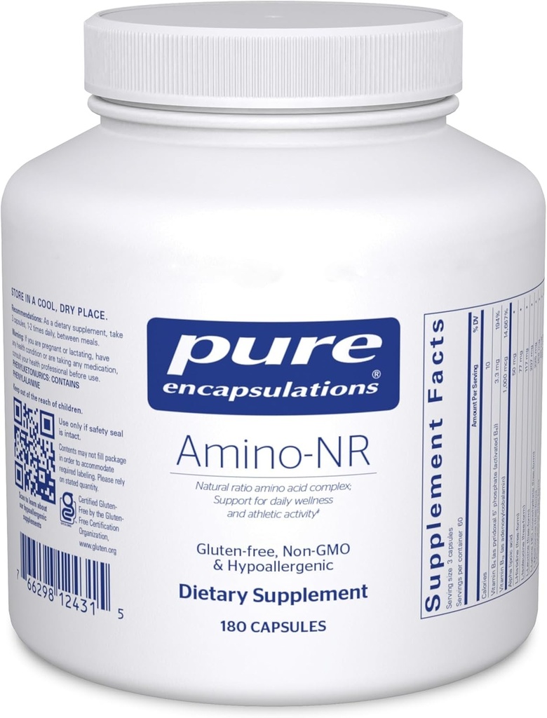 Pure Encapsulations Amino-NR | Natural Ratio Amino Acid Complex Support for Immune Function and Athletic Activity* | 180 Capsules