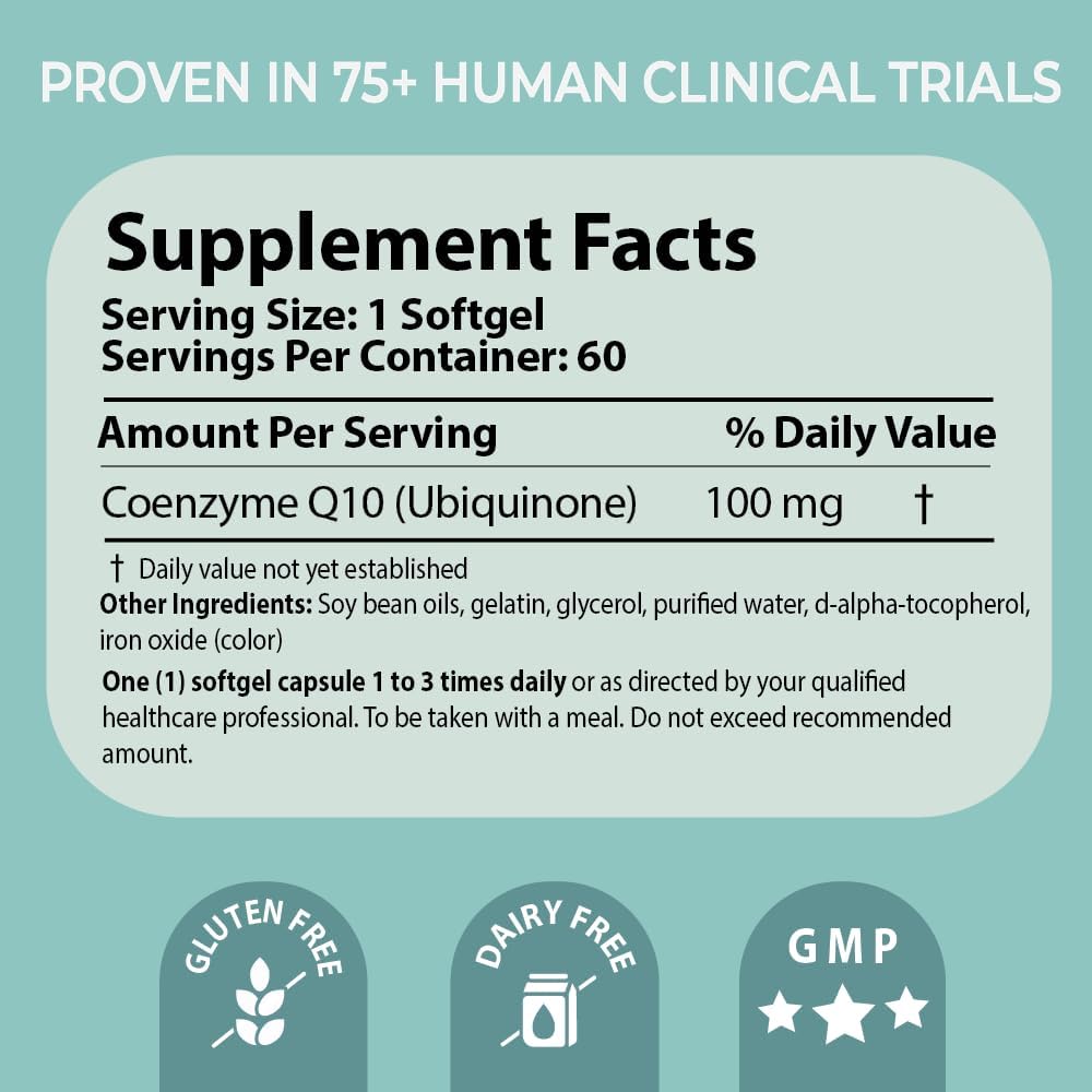 Pharma Nord Bio-Quinone Gold Coenzyme Q10 100mg | The Original CoQ10 | High Absorption, Backed by Research | Essential Antioxidant for Energy, Heart Health and Fertility Support* | 150 Softgels