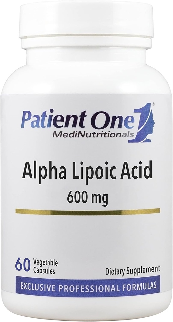 Patient One Alpha Lipoic Acid (ALA) 600 mg | Antioxidant Supplement to Support Nerve and Liver Health* | 60 Capsules