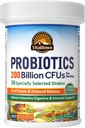 Vitalitown Probiotics 200 Billion CFUs 36 Strains | Shelf Stable, Acid & Bile Resistant | Intensive Digestive & Immune Support | Men & Women Probiotics | Vegan Non-GMO | 60 ct