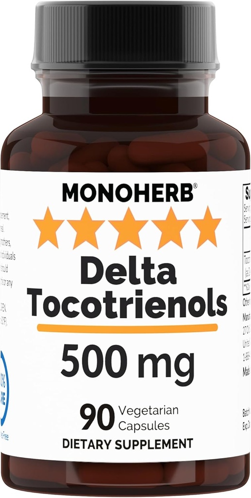 Delta Tocotrienols 500 mg - 90 Veg Capsules