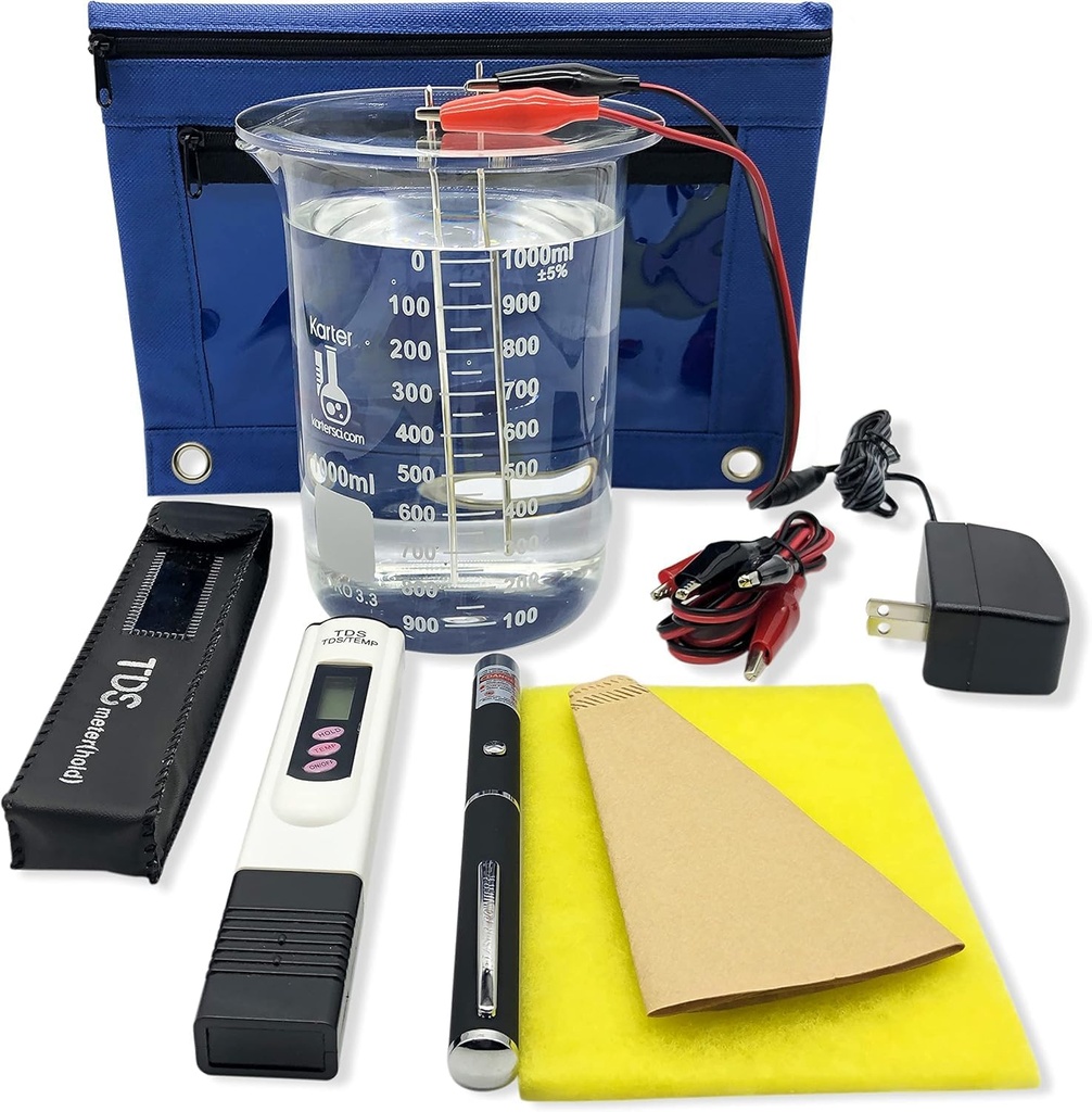 Enhanced Chris Colloidal Silver Generator Kit with 99.99% Pure Wire. Just add Distilled Water and a jar!