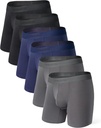 Separatec Mens Underwear with Pouch Moisture Wicking Rayon Made From Bamboo Underwear Men Breathable Boxer Briefs 3 or 6 Pack