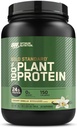 Optimum Nutrition Gold Standard 100% Plant Based Protein Powder, Gluten Free, Vegan Protein for Muscle Support and Recovery with Amino Acids - Creamy Vanilla, 20 Servings (Packaging May Vary)