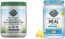 Garden of Life Raw Organic Perfect Food Alkalizer & Detoxifier Juiced Greens Superfood Powder & Vegan Protein Powder - Raw Organic Meal Replacement Shakes - Vanilla - Pea Protein