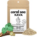Instant Kava Kava Drink Tea Powder Vanuatu Noble Kava Root - Nootropic Drink Mix Quick Pocket Sized Caffeine Free Authentic Bitter Flavor - Volcano Island's Secret 12+ Servings