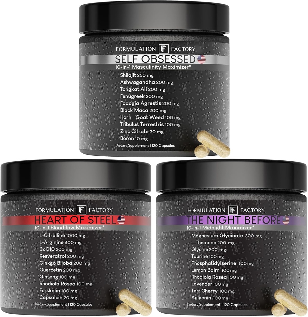 Formulation Factory Self Obsessed x Heart of Steel x The Night Before (Bundle)