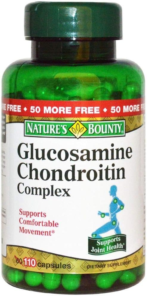 Nature's Bounty Glucosamine Chondroitin Complex, 110 Capsules (Pack of 2)