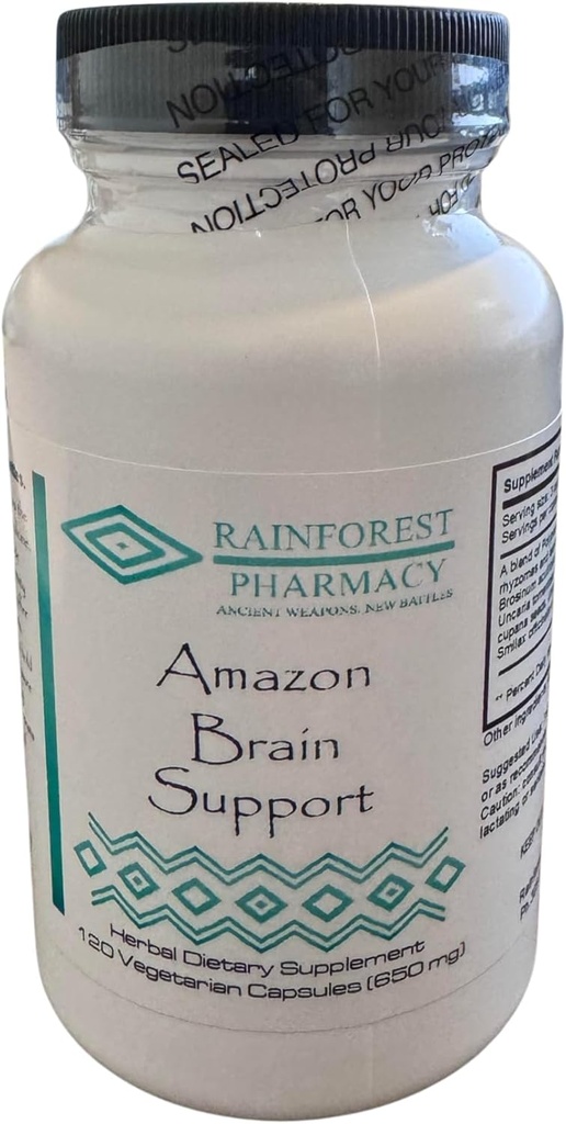 Amazon Brain Support 120 Vegetarian Capsules/650 mg.
