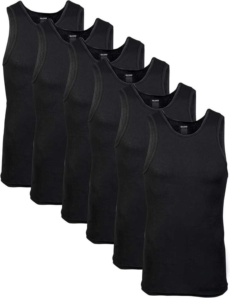 Gildan Men's A-Shirts Tanks Multipack