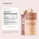 Frequense - Rise Nootropic Sticks - Mango Lemonade Flavor - Supports Brain Performance & Clarity - With Mushrooms, B Vitamins & Green Coffee - 132g