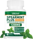 Spearmint Plus Supplement 1200mg - for Digestive, Skin and Stomach Health, Alternative Spearmint Tea- USA Made & Tested - 60 Softgels