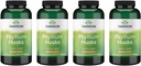 Swanson Psyllium Husk Dietary Fiber Supplement 610 mg 300 Capsules - (4 Pack)