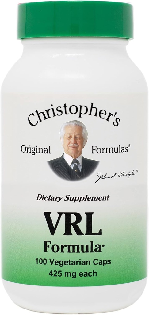 Christopher's Original Formulas VRL Formula, Natural Immune Support, 100 Vegetarian Capsules