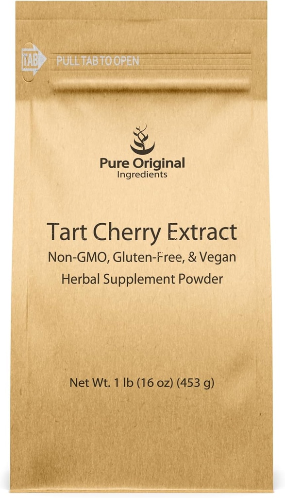 PURE ORIGINAL INGREDIENTS Tart Cherry Extract (1 lb) Non-GMO, Herbal Supplement