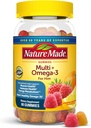 Nature Made Mens Multivitamin Gummies with Omega-3, Mens Gummy Multivitamins for Daily Nutritional Support, 80 Gummy Vitamins and Minerals, 40 Day Supply