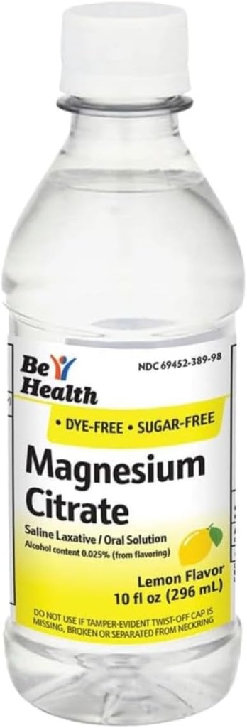 1 Bottle Magnesium Citrate Solution 10 oz