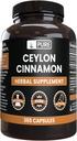 Pure Original Ingredients Ceylon Cinnamon (365 Capsules) No Magnesium Or Rice Fillers
