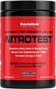 MuscleMeds Nitrotest Pre-Workout Supplement Drink, Boost Nitric Oxide, Testosterone, Rocket Pop, 30 Servings, 1.03 Pound, 1 Count
