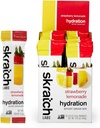 Skratch Labs Hydration Packets Hydration Drink Mix, Strawberry Lemonade (20ct) - Electrolyte Powder Developed for Athletes and Sports Performance, Gluten Free, Vegan, Kosher