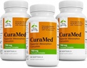 Terry Naturally CuraMed 750mg - Antioxidant Supplement for Brain & Heart Health - Supplement with High-Potency Curcumin Complex - Kidney, Liver & Immune Health Support - 60 Softgels (Pack of 3)