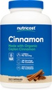 Nutricost Cinnamon Capsules (240 Capsules) 1200mg per Serving - Gluten-Free