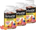 Airborne 750mg Vitamin C Immune Support Supplement Gummies for Adults, Assorted Fruit Flavor, Gluten Free Crafted Blend with Powerful Antioxidants Vitamins A C & E, 63 Gummies (3 Pack)