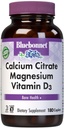 Bluebonnet Nutrition Calcium Citrate Magnesium Plus Vitamin D3 Caplets, Bone Health & Muscle Relaxation, Non GMO, Gluten, Soy & Milk Free, Kosher, White, Unflavored, 180 Count