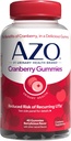 AZO Cranberry Urinary Tract Health Gummies Dietary Supplement 2 Gummies = Glass Cranberry Juice Helps Cleanse Protect Natural Berrylicious Flavor Gummies, Non-GMO, 40 Count