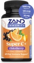 Zand Immunity Super C+ with Elderberry, All Day Immune Support, 1000mg PureWay-C Vitamin C Plus Zinc & Vitamin D-3, Enhanced Absorption, 60 Tablets, 30 Servings