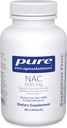 Pure Encapsulations NAC 600 mg - N-Acetyl Cysteine NAC Supplement for Lung Health & Immune Support, Liver Support & Antioxidants* - with Freeform N-Acetyl-L-Cysteine - 180 Capsules
