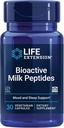 Life Extension Bioactive Milk Peptides, Healthy Mood Support, Sleep Supplement, Relaxation, Milk peptides, Casein decapeptide, Hormone-Free, Gluten-Free, Non-GMO, Vegetarian, 30 Capsules
