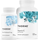 THORNE - Immune Support Bundle: Zinc Picolinate and Vitamin C Capsules - 60 Servings