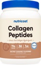 Nutricost Collagen Peptides Powder 1LB (454 G) (Salted Caramel) - Grass Fed Bovine Collagen Hydrolysate