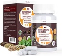 Gut Health Cleanse Detox Capsules - Intestinal Cleaner with Wormwood, Black Walnut, Garlic Bulb, Clove Support Colon Cleanser & Digestion System for Women & Men, 30 Caps