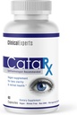 Navan CataRx Antioxidant AREDS 2 Eye Vitamins & Minerals Supplement for Lens Clarity & Retina Health by Clinical Experts - Lutein, Zeaxanthin, Zinc, Vitamin C, NAC - Kosher Certified, 60 Capsules
