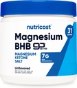 Nutricost Magnesium BHB Salts (250 Grams, Unflavored) - Exogenous Ketone Supplement, 6.5g Beta-Hydroxybutyrate Per Serving