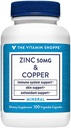 Zinc with Copper - Supports Immune Health - 50 MG (100 Vegetarian Capsules)