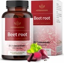 HERBAMAMA Beet Root Extract 21:1 – 1300mg per Serving = 27,300mg Beet Root Powder with Black Pepper for Energy, Antioxidant & Immune Support – Vegan, Non-GMO