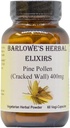 Pine Pollen | Cracked Cell Wall Powder | 400mg per Capsule | 60 Veggie Capsules | Pure Masson Pine | Stamina and Vitality Booster | Skin Radiance | Stearate Free