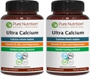 Pure Nutrition Ultra Calcium 1000mg with VIT D3 + K2 | 240 Tabs (120 X Pack of 2) | Highly absorbable Calcium Supplement with Calcium Citrate Malate, VIT D3, K2, Moringa Oleifera, Magnesium and Zinc.