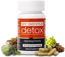 Herbal Nitro My Gentle Detox - Gentle Constipation Relief for Women & Men - Take at Night, Poop Next Day - 100% Natural Colon Detox Supplement for Less Bloating, Gas, Discomfort (30 Ct)