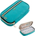BAGSFY Pill Organizer Case 2 Times a Day- Weekly Medicine Organizer Travel Pill Box with Removable 7 Day Medicine Case Container for Fish Oil, Vitamin, Supplement