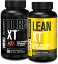 Jacked Factory Fat Burning Stack - Burn XT Max High Performance Fat Burner (90 Capsules) - Lean XT Stimulant-Free Weight Loss Amplifier and Appetite Suppression (60 Capsules)