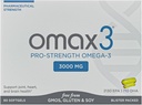 Omax3 Professional Strength Ultra-Pure Omega-3 Fish Oil - 1000 mg - Maximum Joint & Muscle Support - EPA DHA - NSF Certified - 60 Softgel Blister Pack