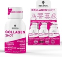 Bee and You Collagen Liquid Shot Drink with Vitamin C, Propolis Extract, Hyaluronic Acid, Biotin, Promotes Skin, Hair, Nail and Joint Health, 1.69 fl. Oz x 12 Pack
