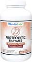Wonder Laboratories Proteolytic Enzymes | Bromelain Papain Pancreatin Trypsin 550 mg Total with Standardized Amylase, Lipase, and Protease, 300 Tablets