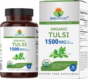 Brieofood Organic Tulsi (Holy Basil) 1500mg, 45 Servings, Vegetarian, Gluten Free, 90 Vegetarian Tablets